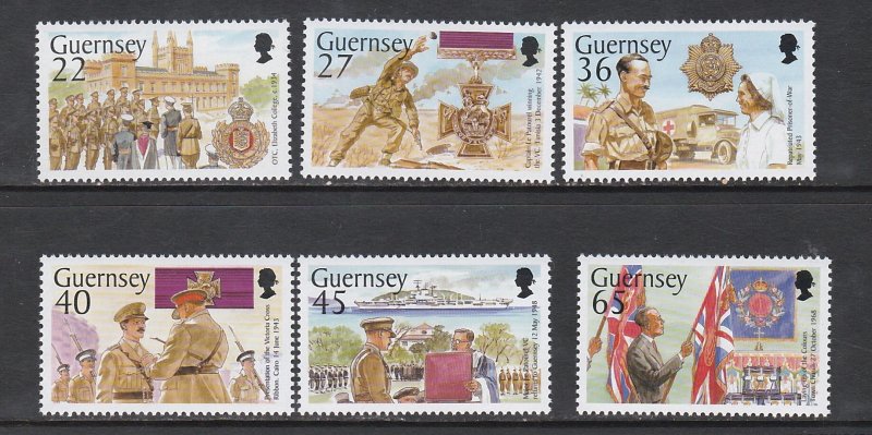 Guernsey # 777-782, Major Herbert Wallace, Mint NH, 1/2 Cat.