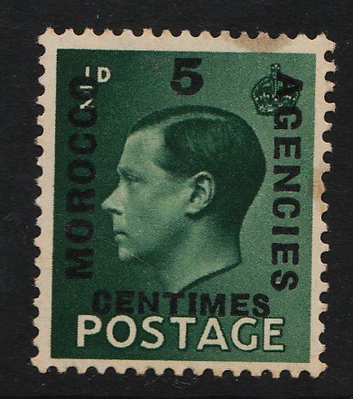 Great Britain (Morocco) 1936 King Edward VIII 1/2p+5c (1/4) UNUSED