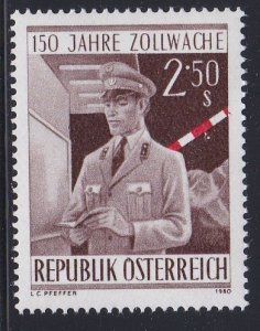 Austria # 1165, Customs Service Officer, NH