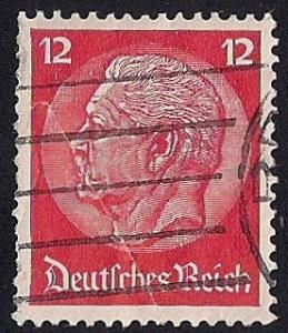 Germany #422 12pf President Paul Von Hindenburg used VF