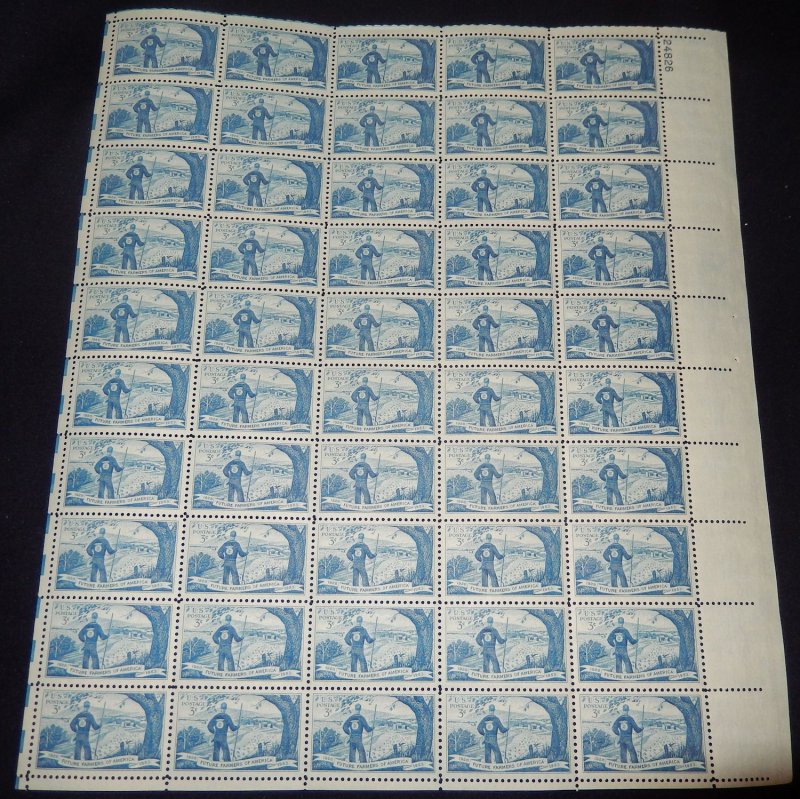 MALACK 1024 3c Future Farmers, F-VF NH or better,  F..MORE.. sheet1024
