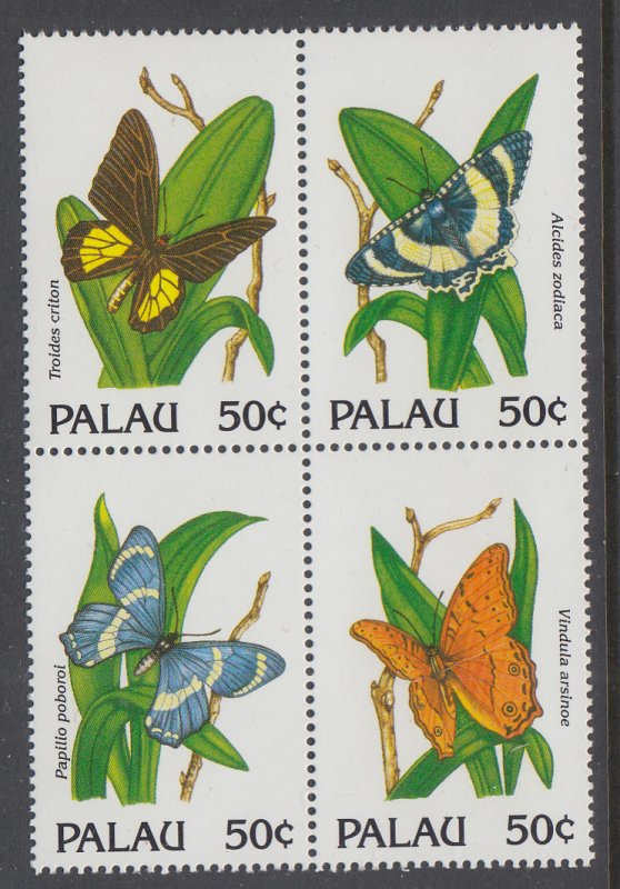 Palau 300 Butterflies MNH VF