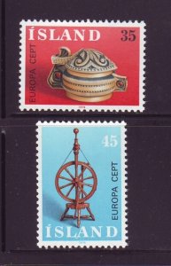 Iceland Sc 490-1 1976 Europa stamp set mint NH