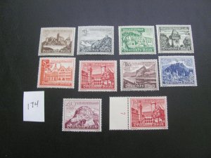 Germany 1939 MNH SC B160-168+ MI. 735X COPY XF 100  (174)