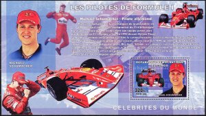 Congo 2006 Formula-1 Pilots M. Schumacher S/S MNH