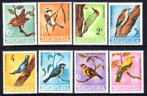 Albania 1964 Birds Complete Mint MNH Set SC 746-753 SG 832-839 CV £23.45