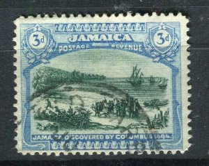 JAMAICA; 1919-21 early GV Pictorial issue fine used Shade of 3d. value