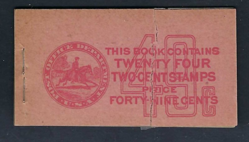 US BK81 --  US 1927 Booklet