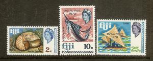 Fiji, Scott #286-288, Royal Visit, MNH