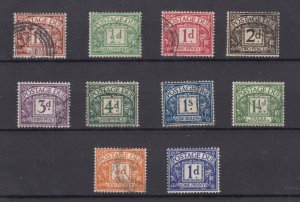 GB 1924/52 Postage Due Collection Of 10 Incl SGD12/D31/D33 BP9430