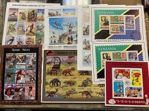 KAPPYSTAMPS TANZANIA 8 DIFFERENT SOUVENIR SHEETS/SHEETLETS MINT NH CS1370