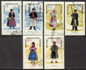 DDR/East Germany #739-44 Used Regional Costumes from 1964