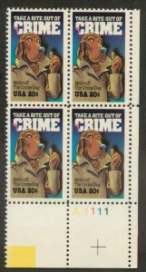 2102 MNH Plate Block