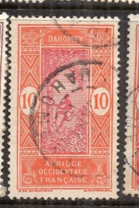 French Dahomey 1920s Early Issue Fine Used 10c. NW-231273