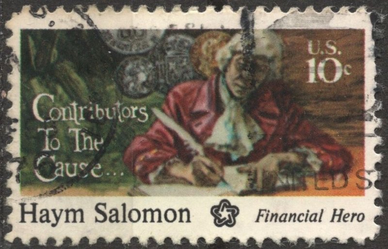 SC#1561 10¢ Contributors to the Cause: Haym Salomon (1975) Used