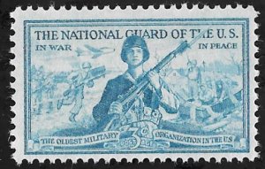 1017 3 cents National Guard Stamp mint OG NH F-VF