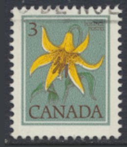 Canada  SC# 708  Used  Flowers perf 13 x 13½   litho see  details & scans