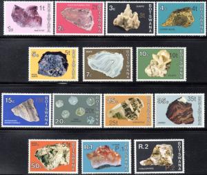 Botswana - 1976 Minerals Surcharges Set MNH** SG 367-380