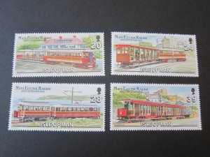 Isle Of Man 1993 Sc 554-7 Train set MNH