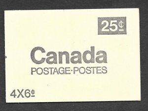 Canada BK65a: 6c (460d) x 4, Queen Elizabeth, VF