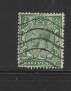 GREAT BRITAIN #210 1934 1/2p KING GEORGE V F-VF USED b