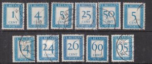 NETHERLANDS ^^^^BOB  1946-58 x11 used POSTAGE DUES  @@ro153nl 