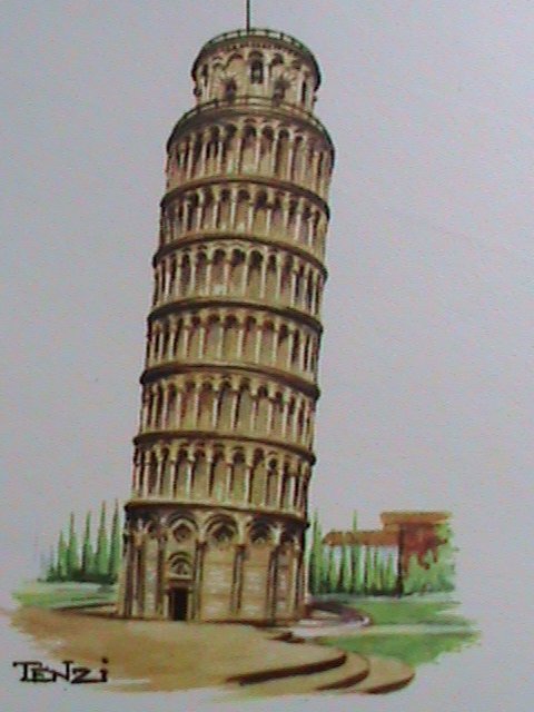 ​ITALY-FDC- 1973-SC# 1117 FAMOUS OF ROME- TOWEL OF PISA MINT FDC VERY FINE