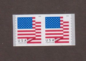US,5261,COIL PAIR,FOREVER 2018 FLAG, COLLECTION,MINT NH VF
