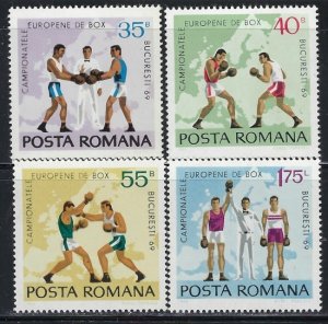 Romania 2099-2102 MNH 1969 Boxing (an6557)