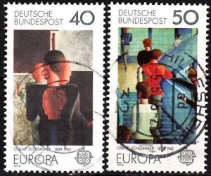 GERMANY 1975 EUROPA: Paintings. Complete Set, Used