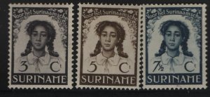 SURINAME B27-B29  MINT HINGED  SHORT SET