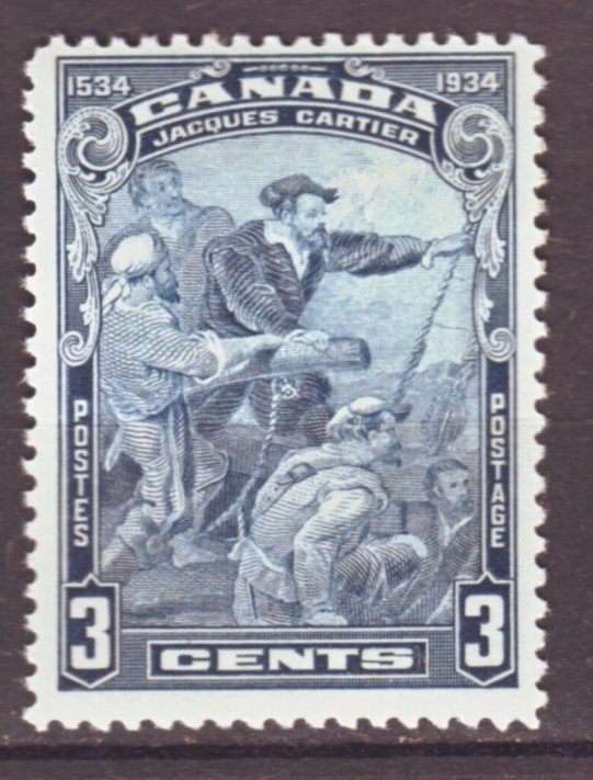 J22159 Jlstamps 1934 canada mh #208 cartier