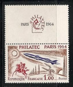 FRANCE 1100 MNH 1964 PHILATEC EXHIBITION. PARIS