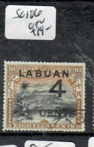 LABUAN 4C/18C  MOUNTAIN    SG 106     VFU   P0514H