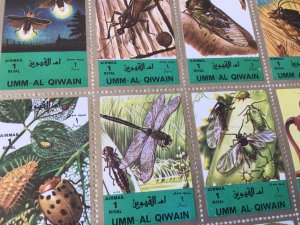 Umm Al Qiwain  insects  mint never hinged stamps sheet Ref 55157