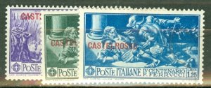 FL: Castellorizo 75-9 mint CV $50