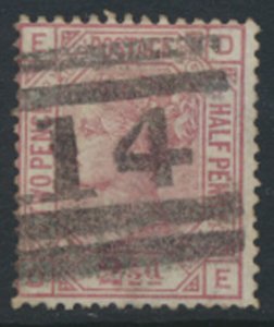 GB QV   SG141   SC# 67 Used  Pl 3 white paper see details / scans