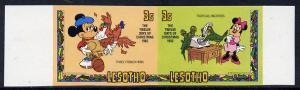 Lesotho 1982 Walt Disney Christmas 3s unmounted mint impe...