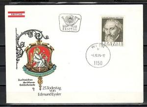 Austria, Scott cat. 1003. Composer Edmund Eysler issue. First day cover. ^