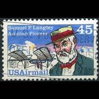 U.S.A. 1988 - Scott# C118 Astronomer Langley Set of 1 Used