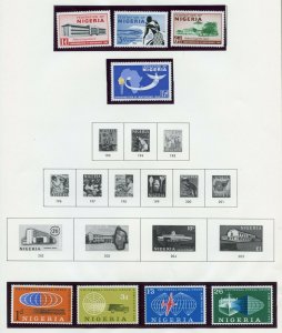 NIGERIA SELECTION OF MINT NEVER HINGED STAMPS AS SHOWN