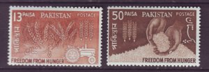 J22111 Jlstamps 1963 pakistan set mnh #176-7 farming