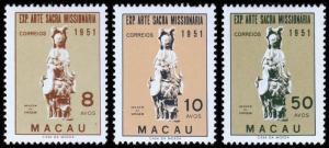 Macao Scott 368-370 (1953) Mint LH VF Complete Set B