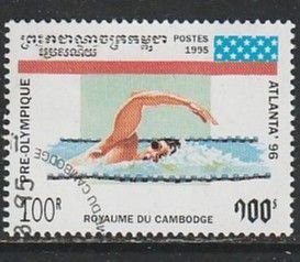 1995 Cambodia - Sc 1420 - used VF -  single - Summer Olympics