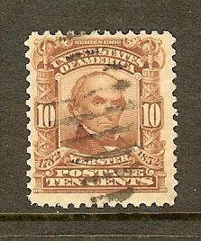 Scott #307, 10c Webster, F-VF Centering, Used