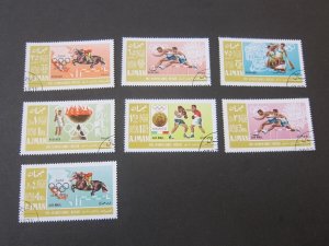 Ajman 1968 Sc 233-40 Olympics CTO set FU