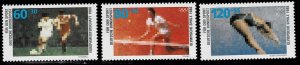 Germany 1988,Sc.#B663-665 MNH, For Sports
