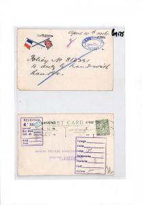 GB WW1 PATRIOTIC Postcards{2} Newport Marine Dept Liverpool FLAGS PTS 1916 BM175