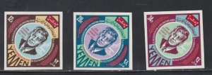 Yemen (Kingdom) M# 251A-253A, John F. Kennedy  3rd Death Anniv. IMPerf Mint NH