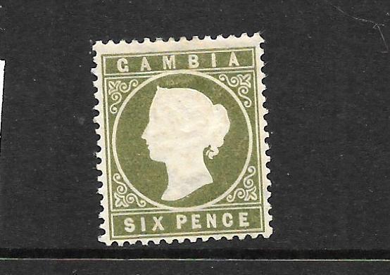 GAMBIA  1886-93  6d  QV  MLH  SG 33